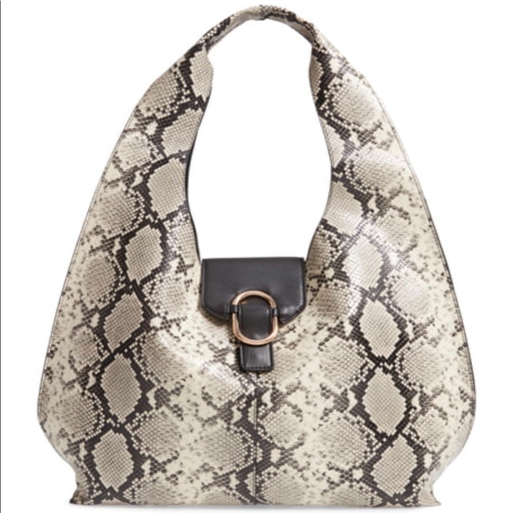 Haya Faux Snake Skin Bag by TOPSHOP